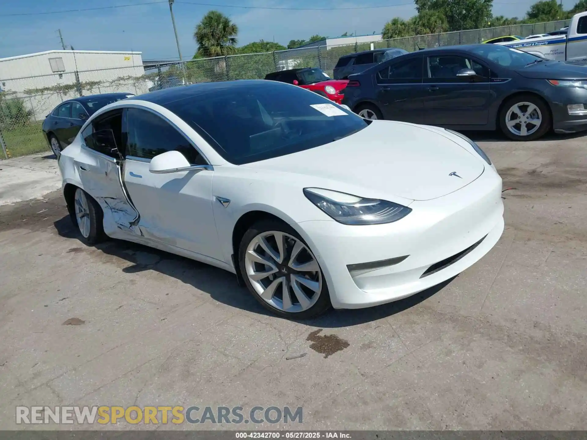 1 Photograph of a damaged car 5YJ3E1EB5KF365132 TESLA MODEL 3 2019