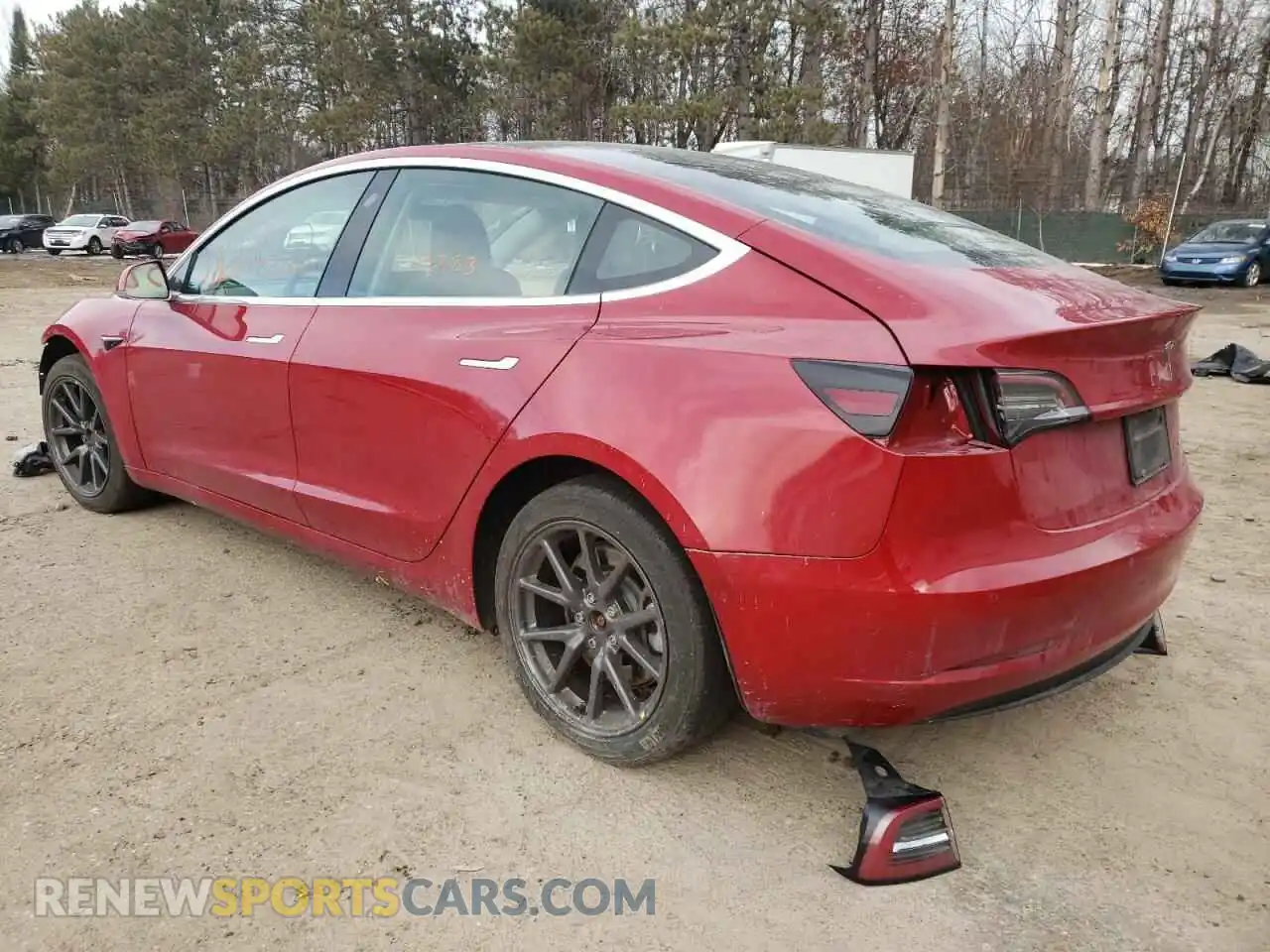3 Photograph of a damaged car 5YJ3E1EB5KF387325 TESLA MODEL 3 2019