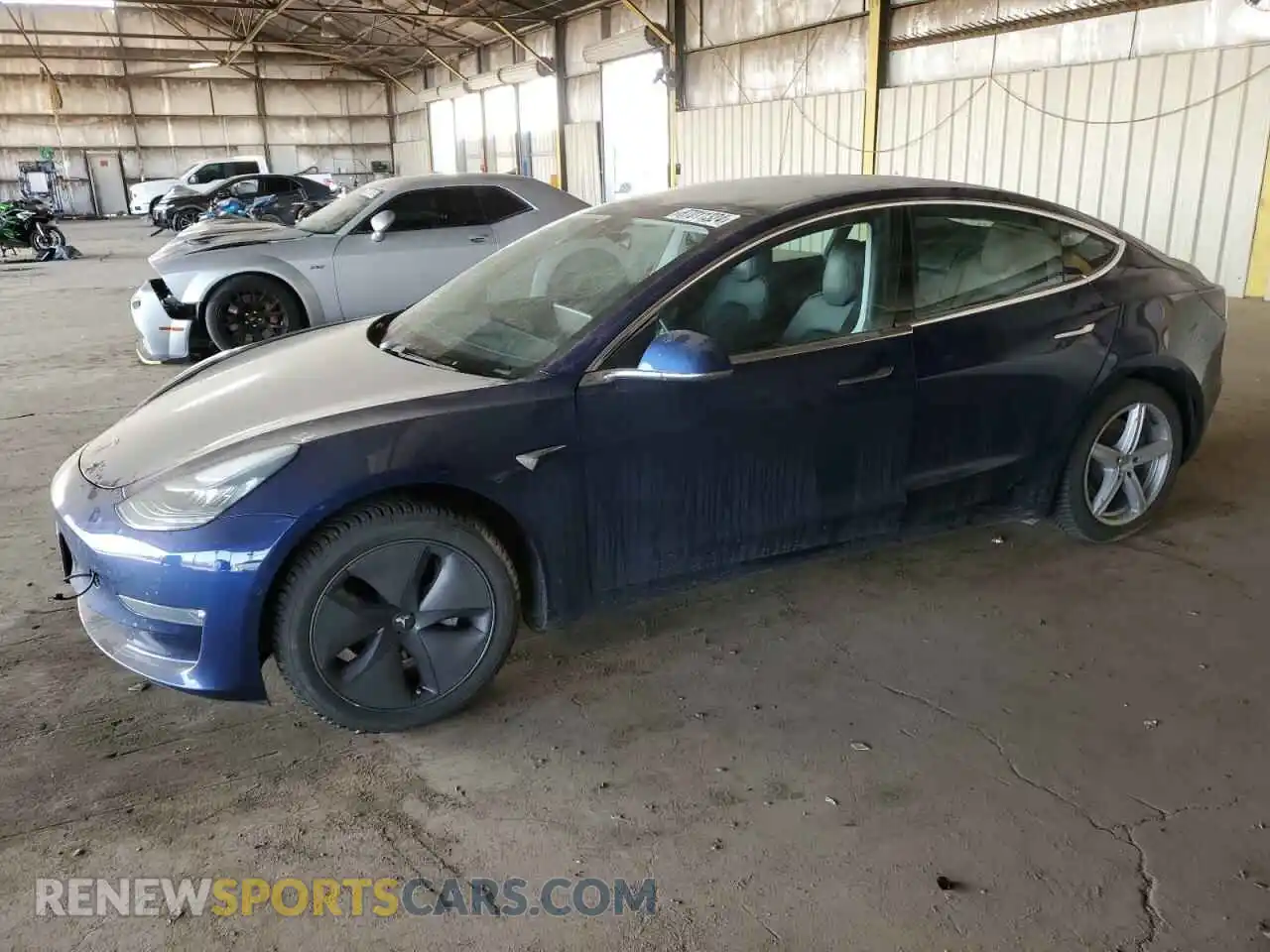 1 Photograph of a damaged car 5YJ3E1EB5KF387860 TESLA MODEL 3 2019