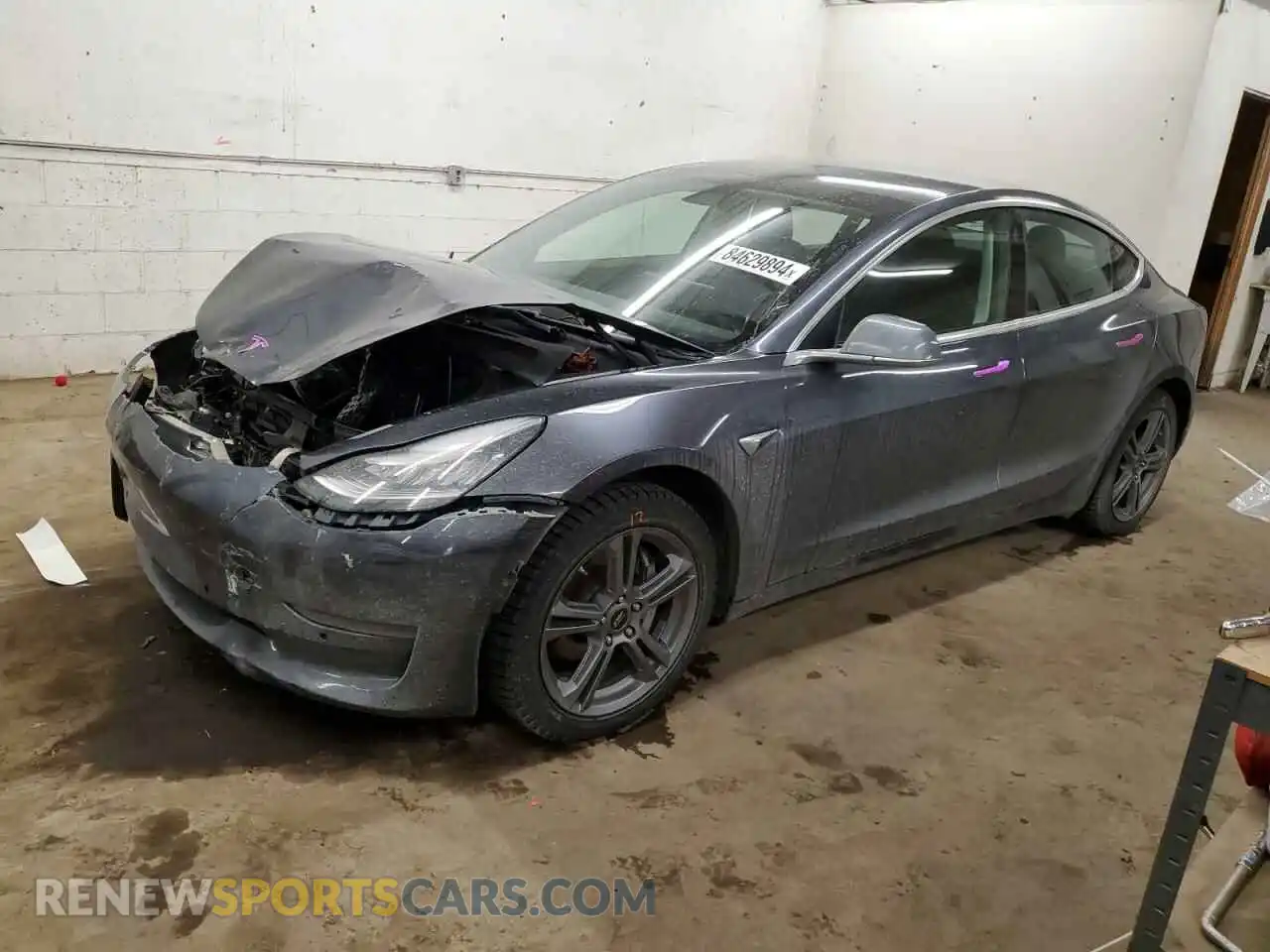 1 Photograph of a damaged car 5YJ3E1EB5KF389107 TESLA MODEL 3 2019