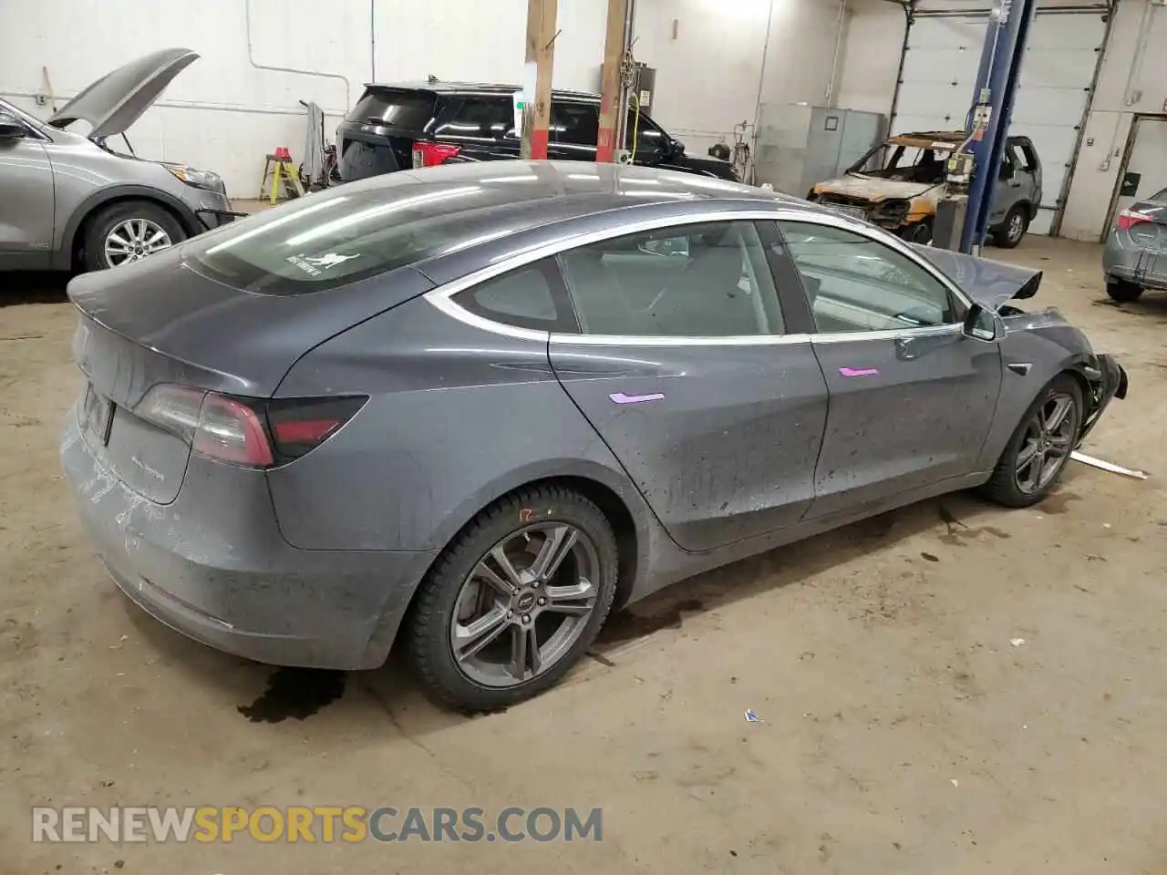 3 Photograph of a damaged car 5YJ3E1EB5KF389107 TESLA MODEL 3 2019