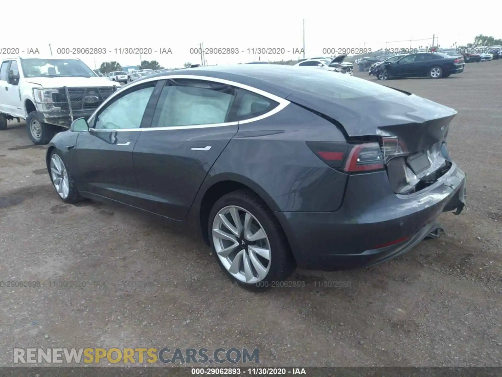 3 Photograph of a damaged car 5YJ3E1EB5KF390323 TESLA MODEL 3 2019