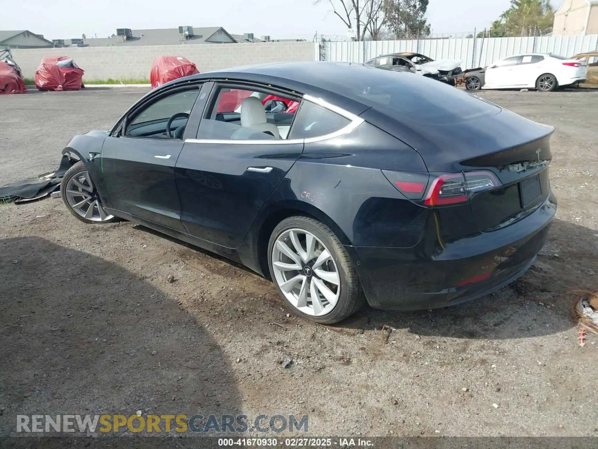 3 Photograph of a damaged car 5YJ3E1EB5KF391424 TESLA MODEL 3 2019