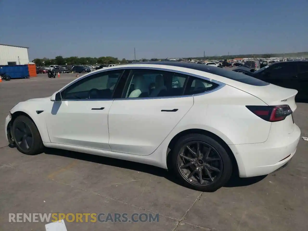 2 Photograph of a damaged car 5YJ3E1EB5KF421554 TESLA MODEL 3 2019