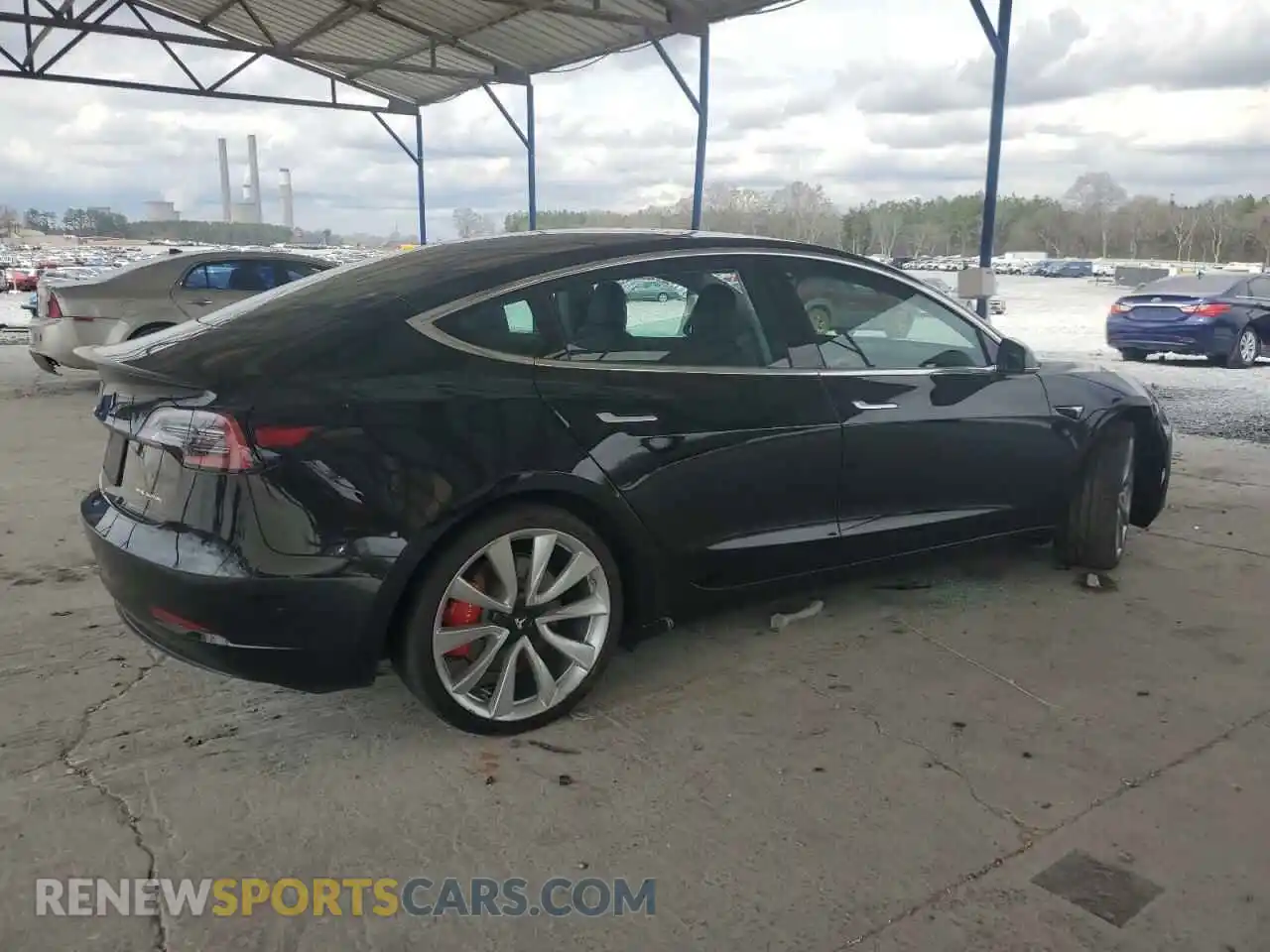 3 Photograph of a damaged car 5YJ3E1EB5KF434594 TESLA MODEL 3 2019