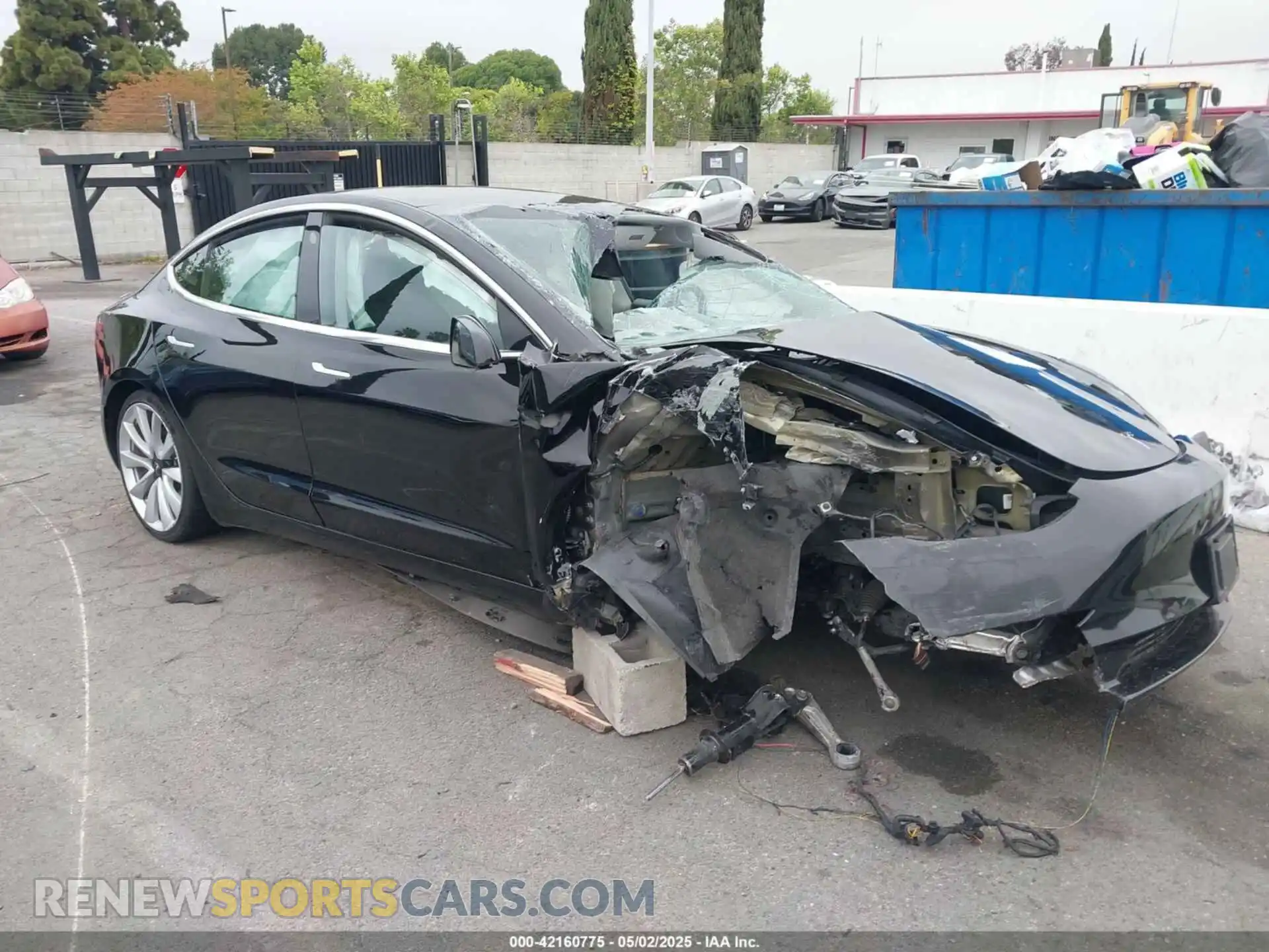 1 fotografías del automóvil dañado 5YJ3E1EB5KF434613 TESLA MODEL 3 2019