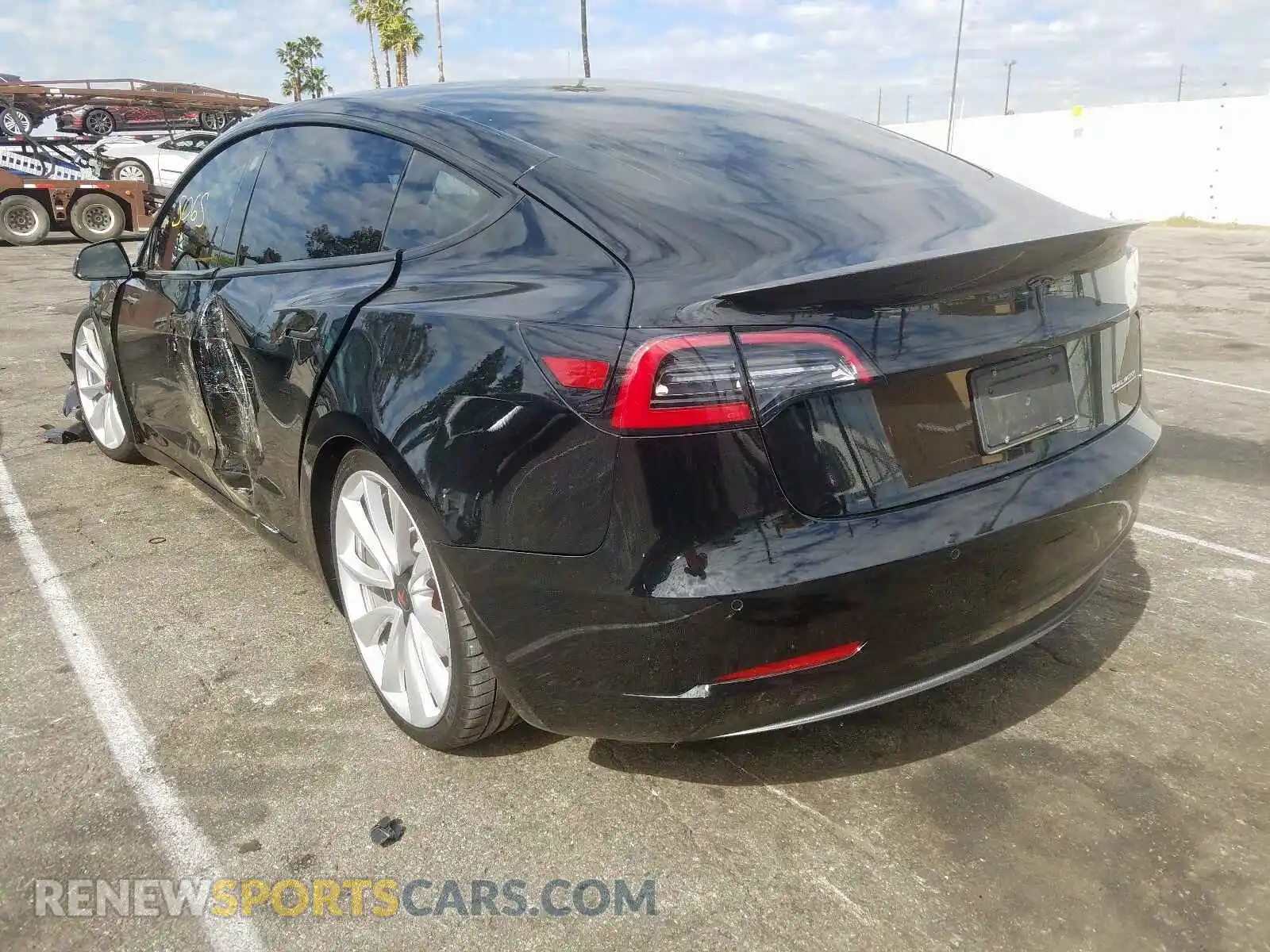 3 Photograph of a damaged car 5YJ3E1EB5KF438726 TESLA MODEL 3 2019