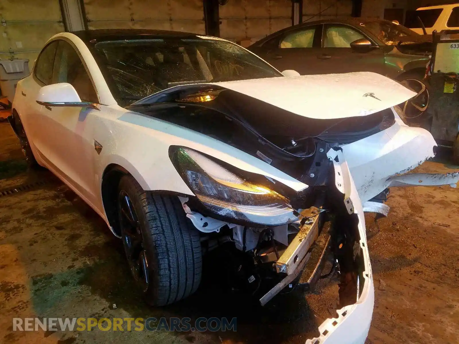 1 Photograph of a damaged car 5YJ3E1EB5KF494018 TESLA MODEL 3 2019