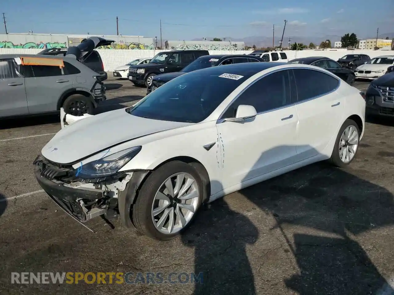 1 Photograph of a damaged car 5YJ3E1EB5KF512405 TESLA MODEL 3 2019