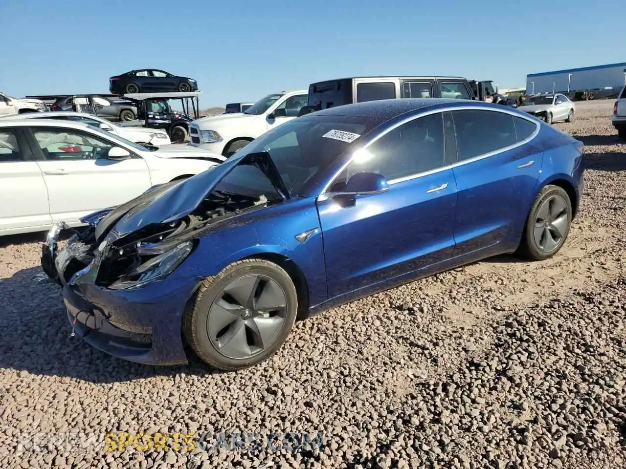 1 Photograph of a damaged car 5YJ3E1EB5KF512954 TESLA MODEL 3 2019