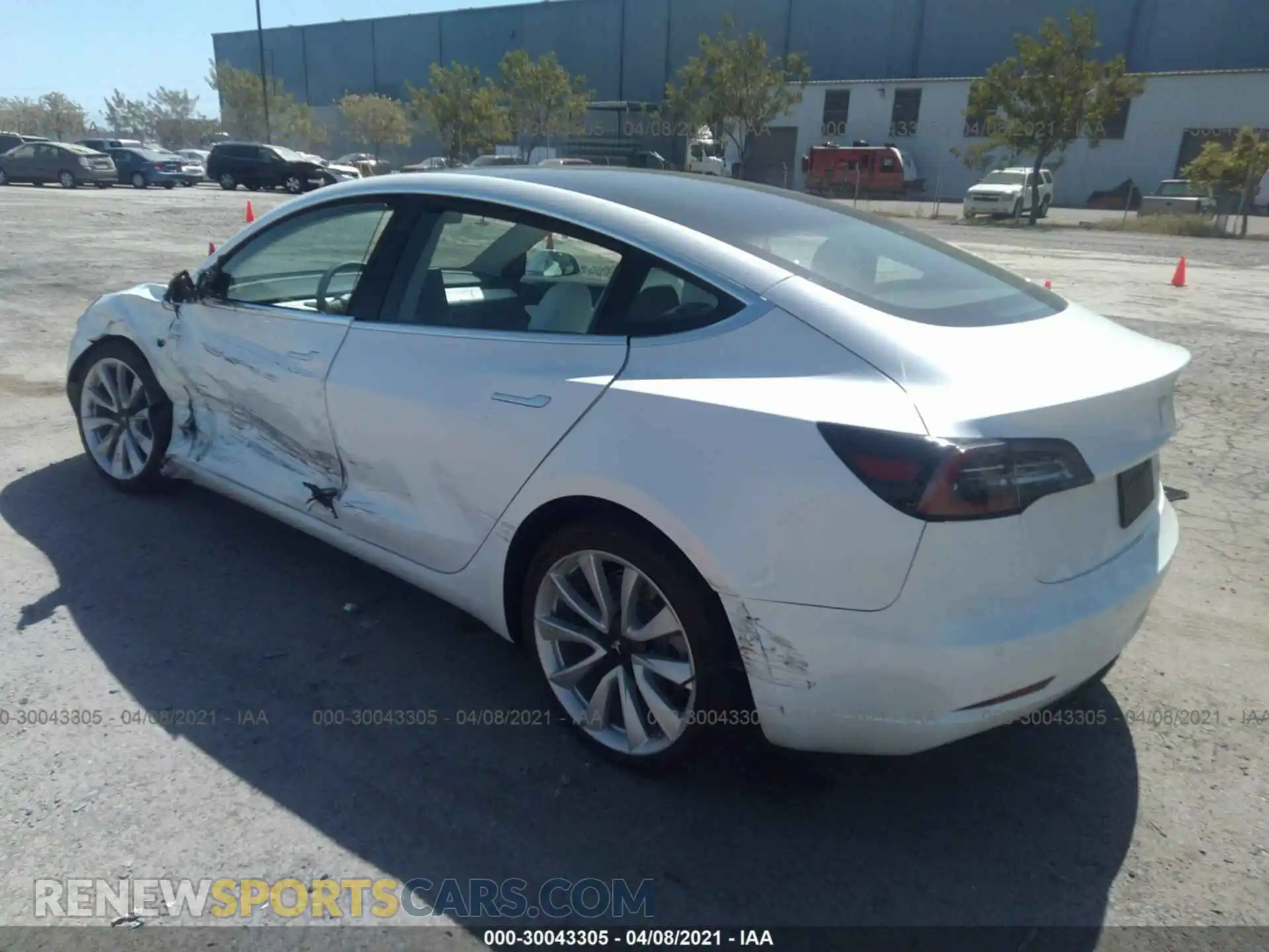 3 Photograph of a damaged car 5YJ3E1EB5KF513473 TESLA MODEL 3 2019