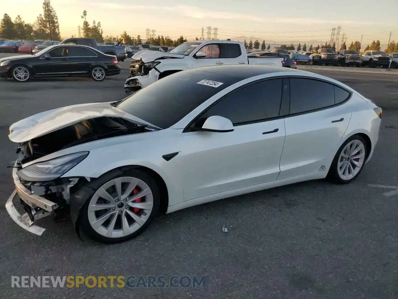 1 Photograph of a damaged car 5YJ3E1EB5KF514476 TESLA MODEL 3 2019