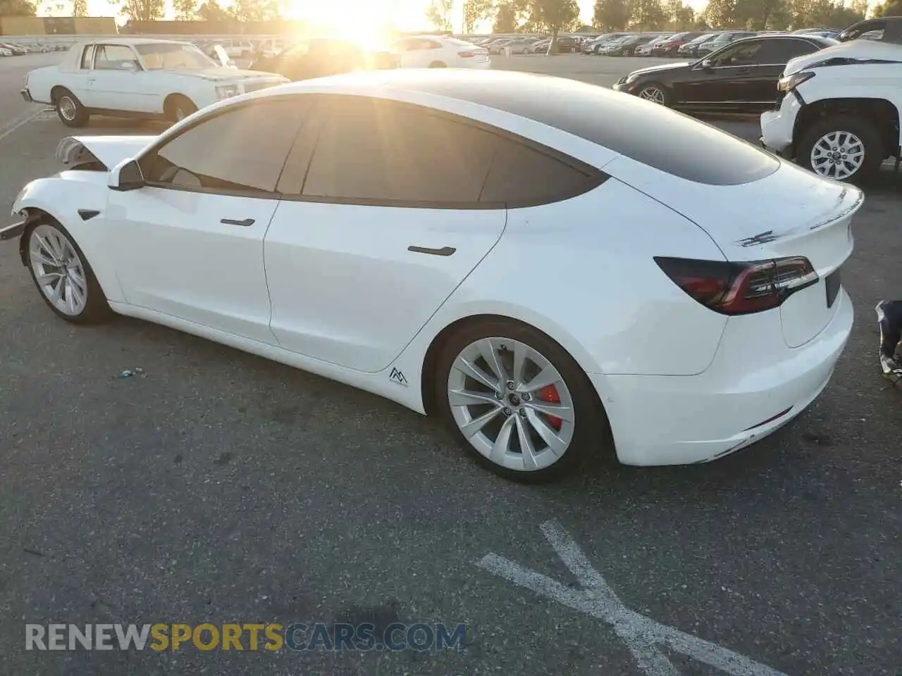 2 Photograph of a damaged car 5YJ3E1EB5KF514476 TESLA MODEL 3 2019
