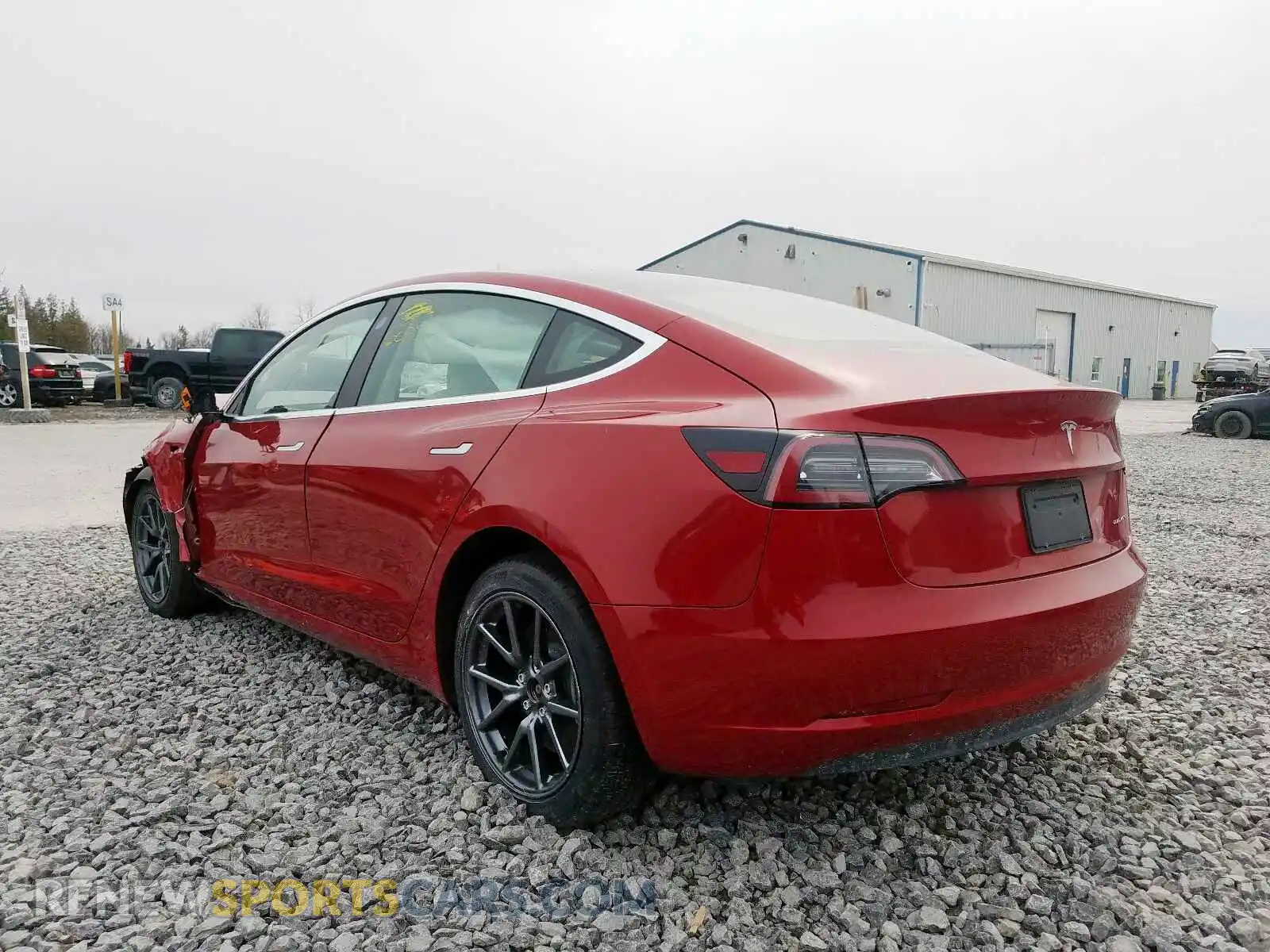 3 Photograph of a damaged car 5YJ3E1EB5KF535277 TESLA MODEL 3 2019