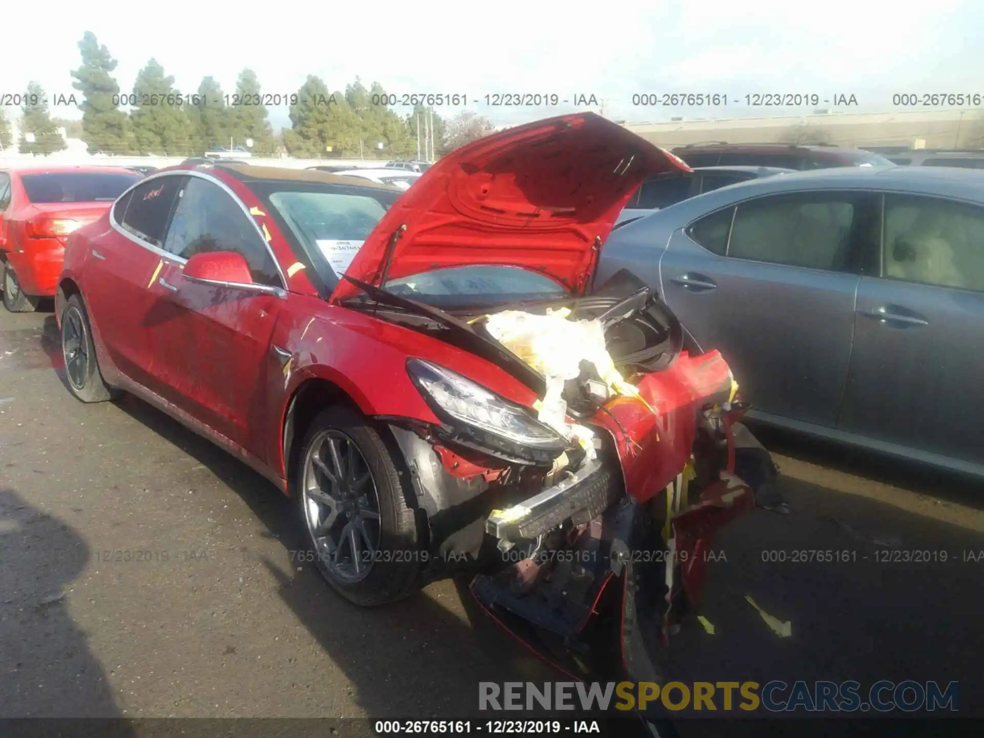 1 Фотография поврежденного автомобиля 5YJ3E1EB6KF193936 TESLA MODEL 3 2019
