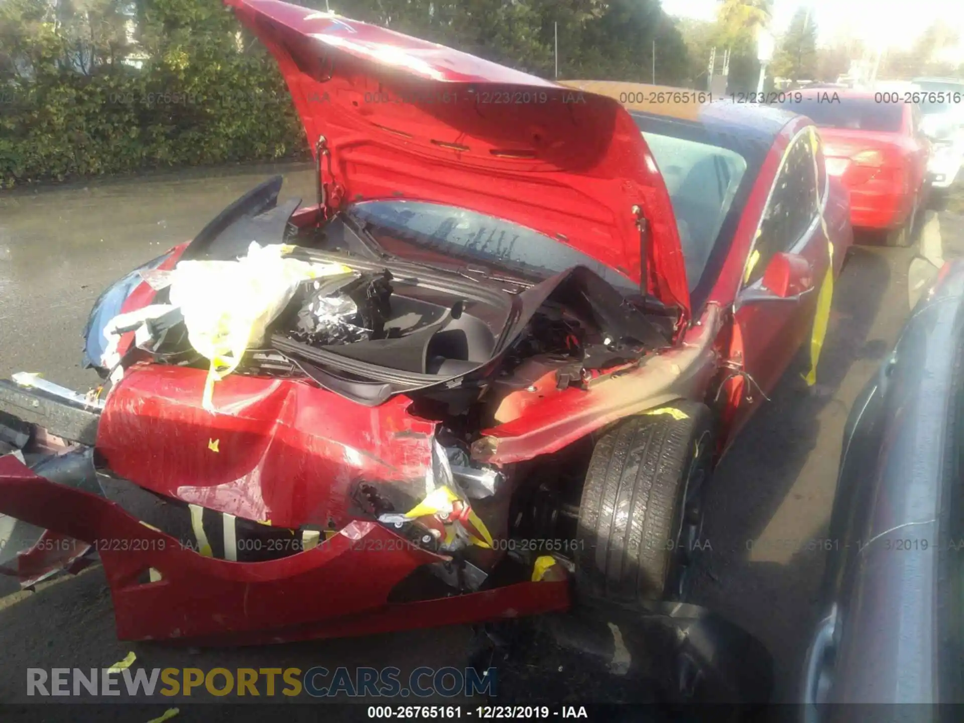 2 Photograph of a damaged car 5YJ3E1EB6KF193936 TESLA MODEL 3 2019