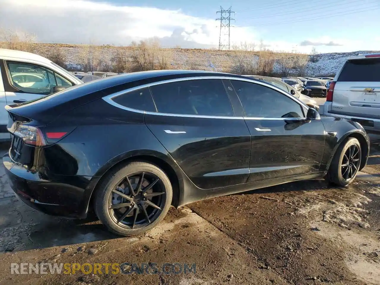 3 Photograph of a damaged car 5YJ3E1EB6KF199185 TESLA MODEL 3 2019