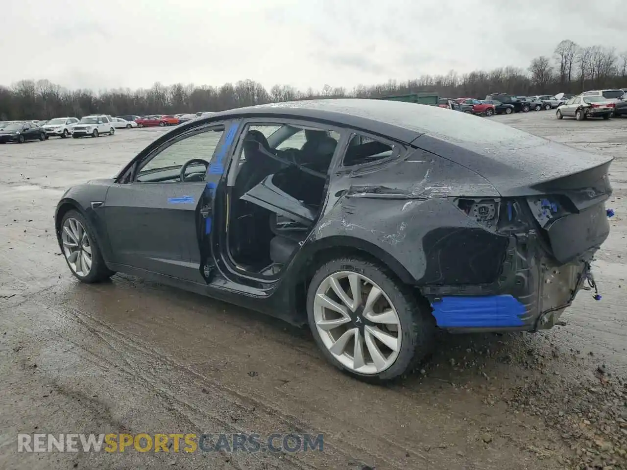 2 Photograph of a damaged car 5YJ3E1EB6KF212016 TESLA MODEL 3 2019