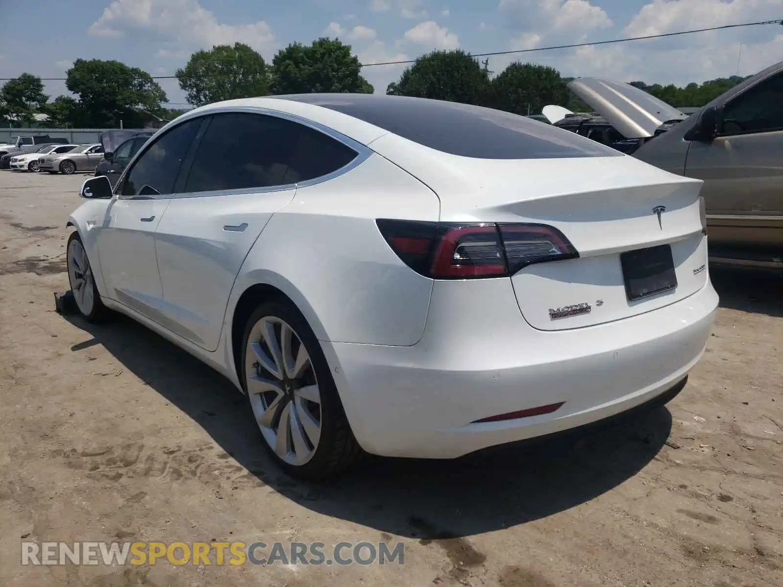 3 Photograph of a damaged car 5YJ3E1EB6KF231472 TESLA MODEL 3 2019