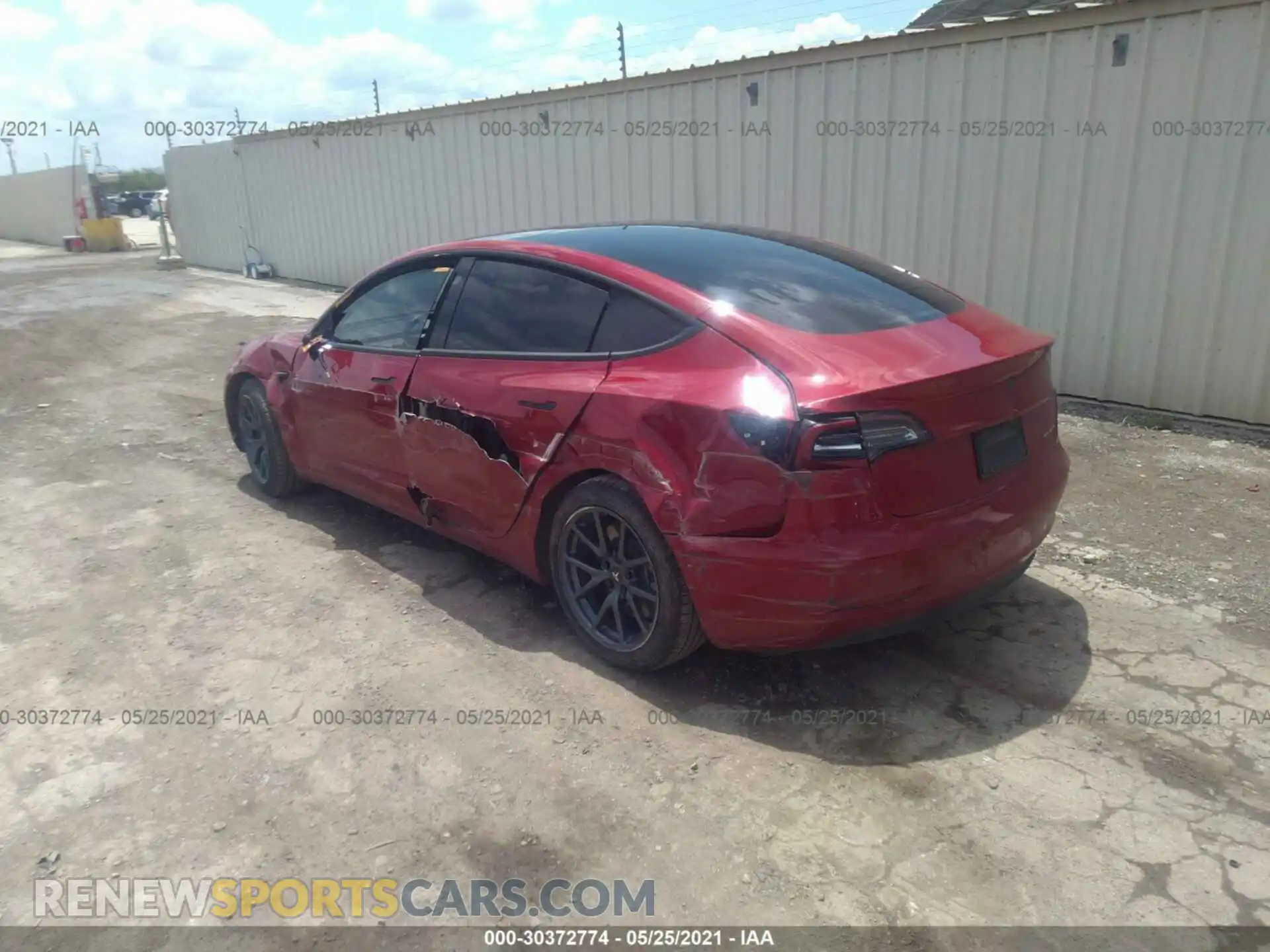 3 Photograph of a damaged car 5YJ3E1EB6KF387284 TESLA MODEL 3 2019