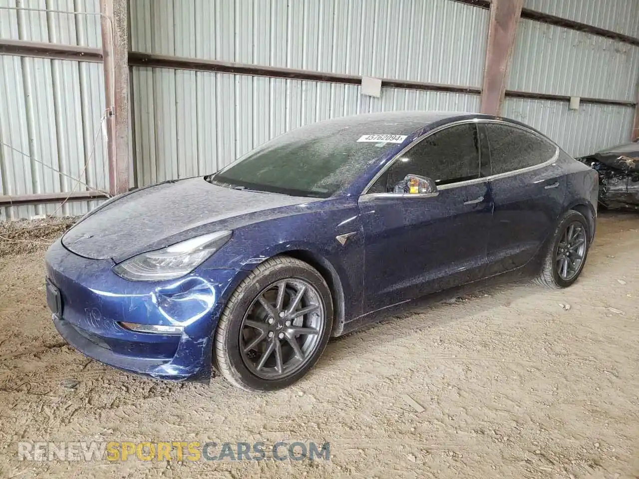 1 Photograph of a damaged car 5YJ3E1EB6KF387656 TESLA MODEL 3 2019