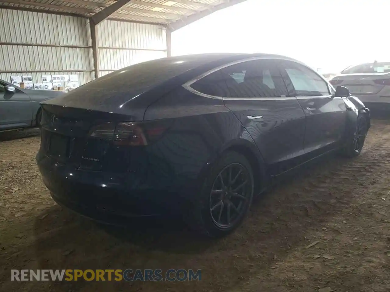 3 Photograph of a damaged car 5YJ3E1EB6KF387656 TESLA MODEL 3 2019