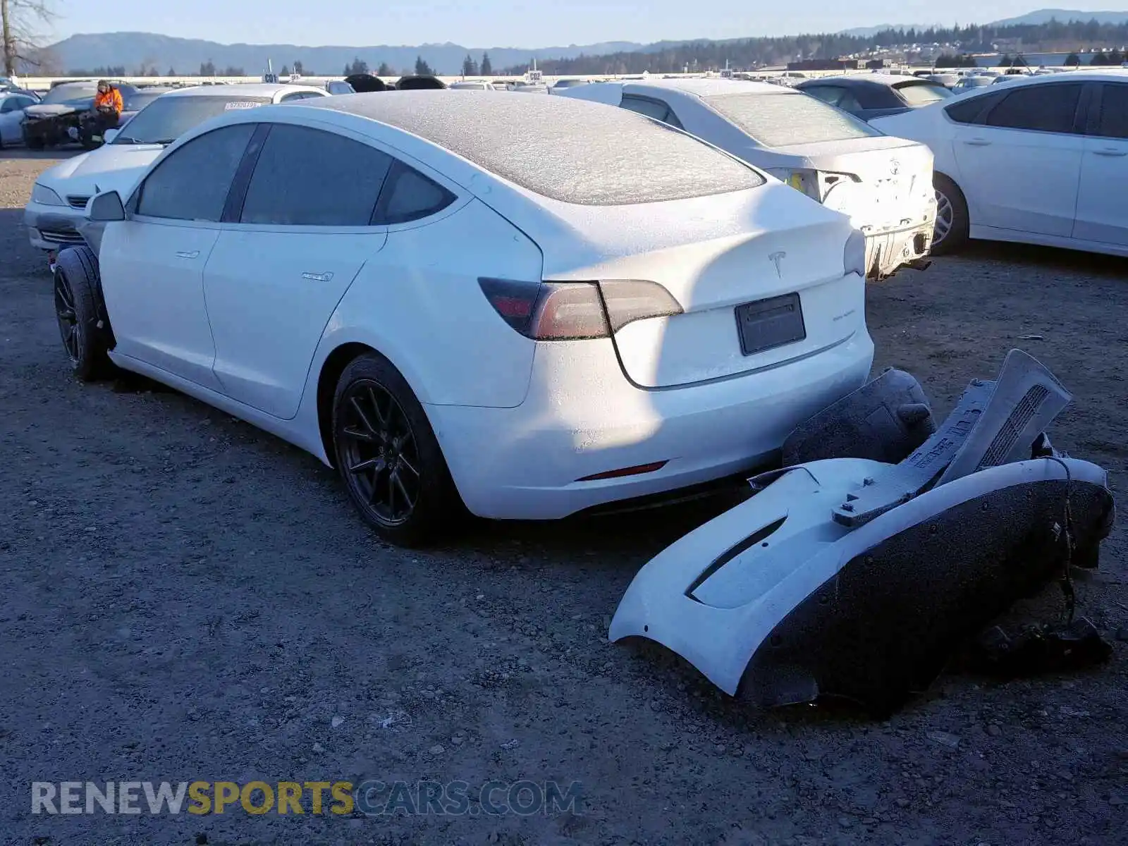 3 Photograph of a damaged car 5YJ3E1EB6KF388497 TESLA MODEL 3 2019