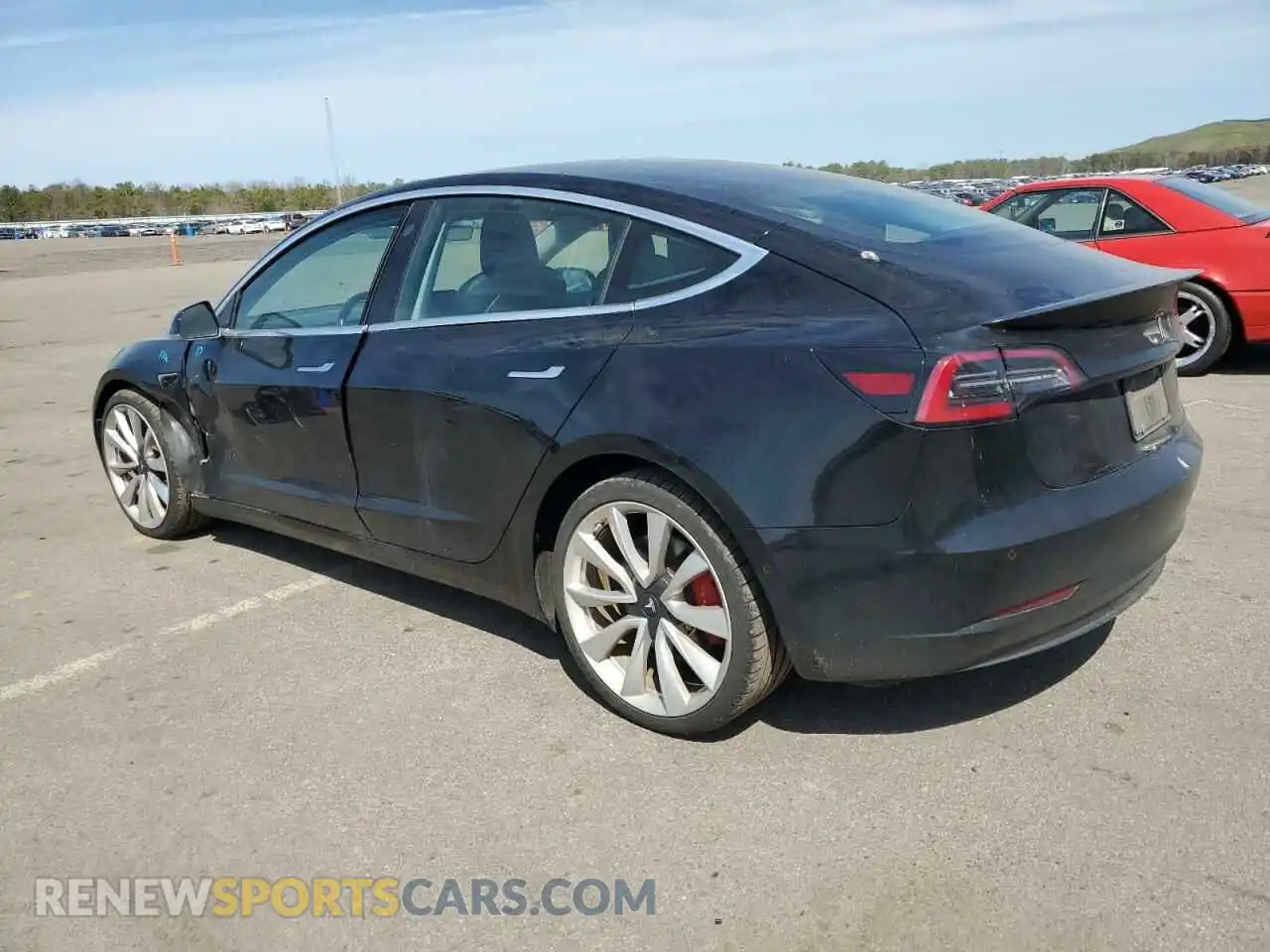 2 Photograph of a damaged car 5YJ3E1EB6KF392727 TESLA MODEL 3 2019