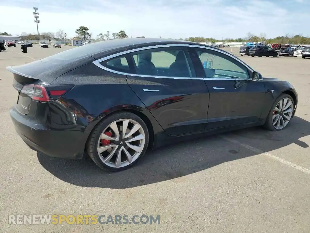 3 Photograph of a damaged car 5YJ3E1EB6KF392727 TESLA MODEL 3 2019
