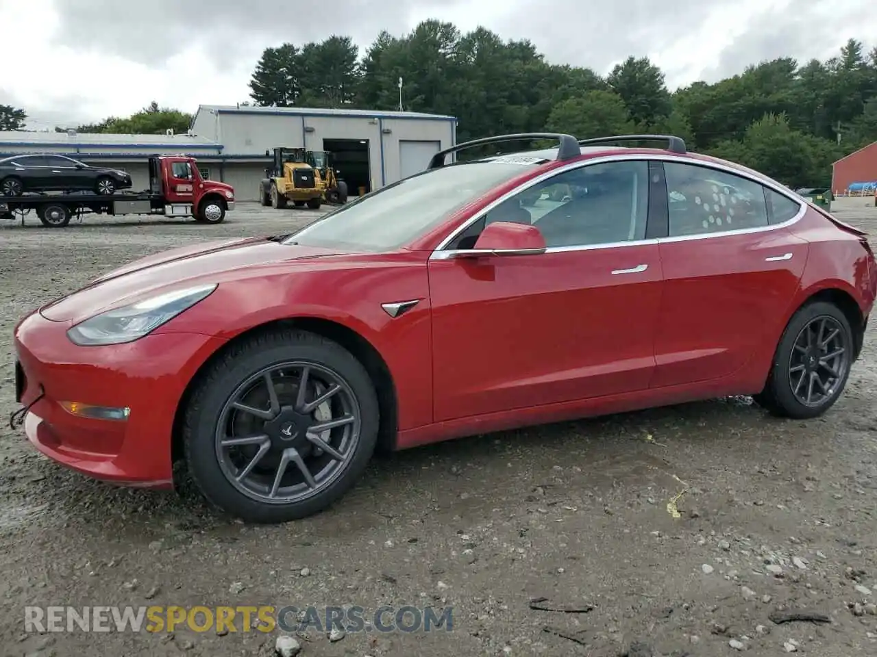 1 Photograph of a damaged car 5YJ3E1EB6KF418226 TESLA MODEL 3 2019