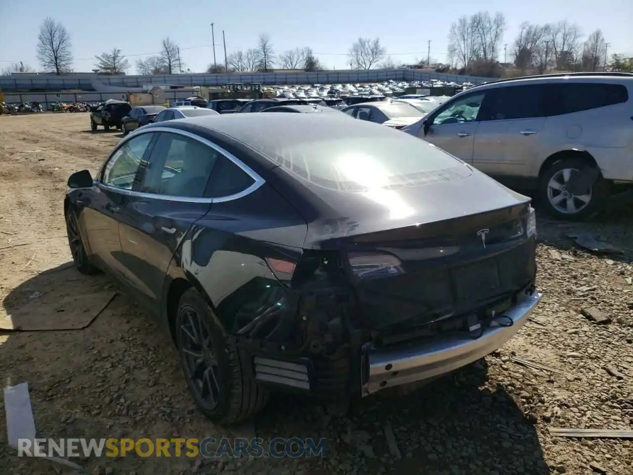 3 Photograph of a damaged car 5YJ3E1EB6KF437150 TESLA MODEL 3 2019