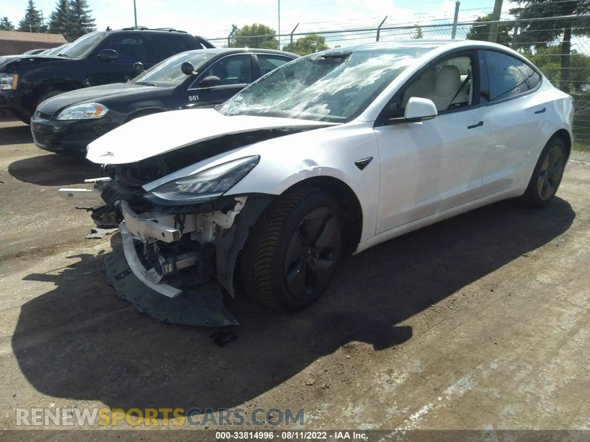 2 Photograph of a damaged car 5YJ3E1EB6KF437813 TESLA MODEL 3 2019