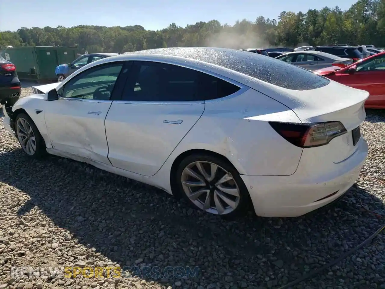 2 Photograph of a damaged car 5YJ3E1EB6KF448231 TESLA MODEL 3 2019