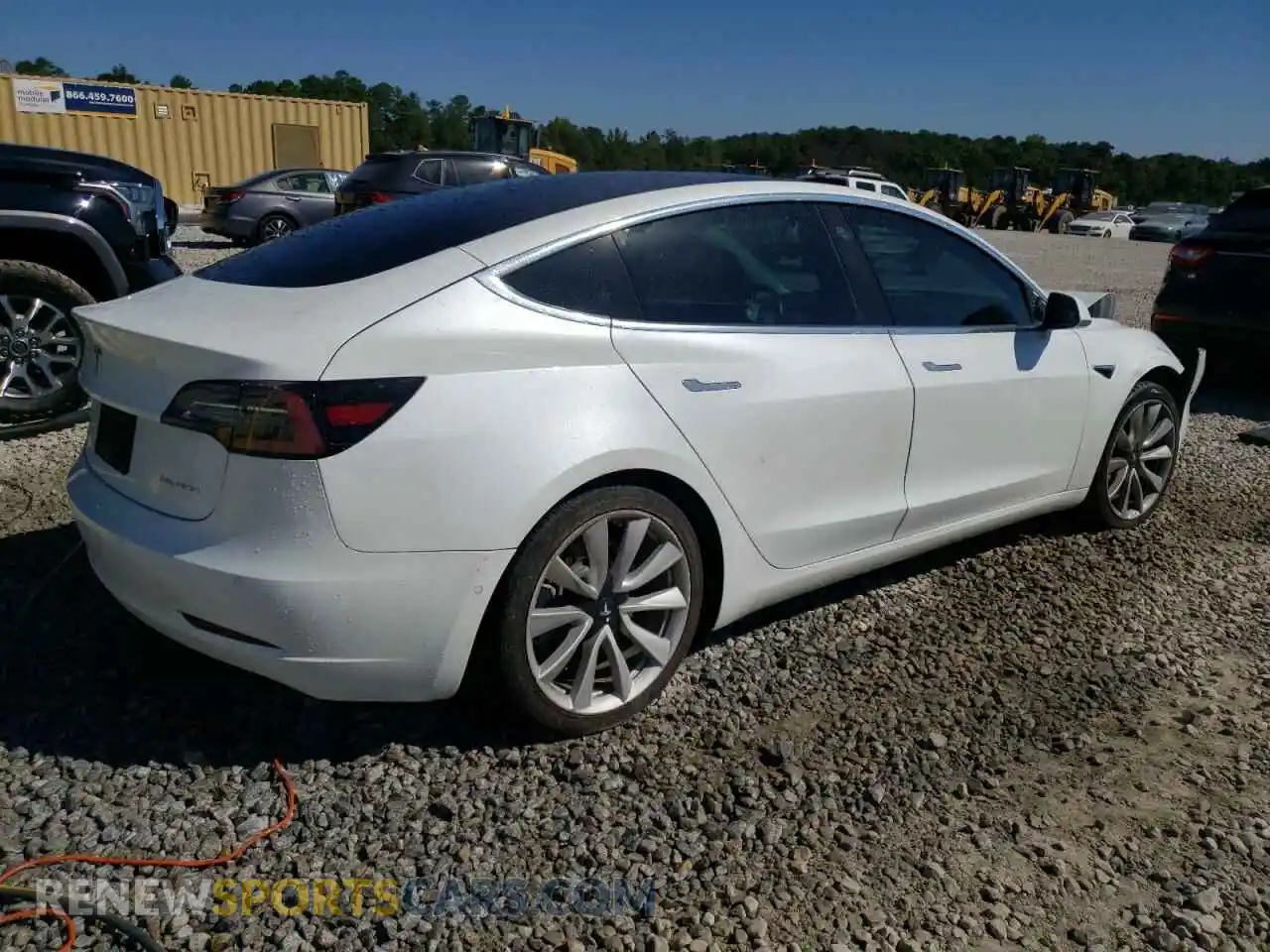 3 Photograph of a damaged car 5YJ3E1EB6KF448231 TESLA MODEL 3 2019