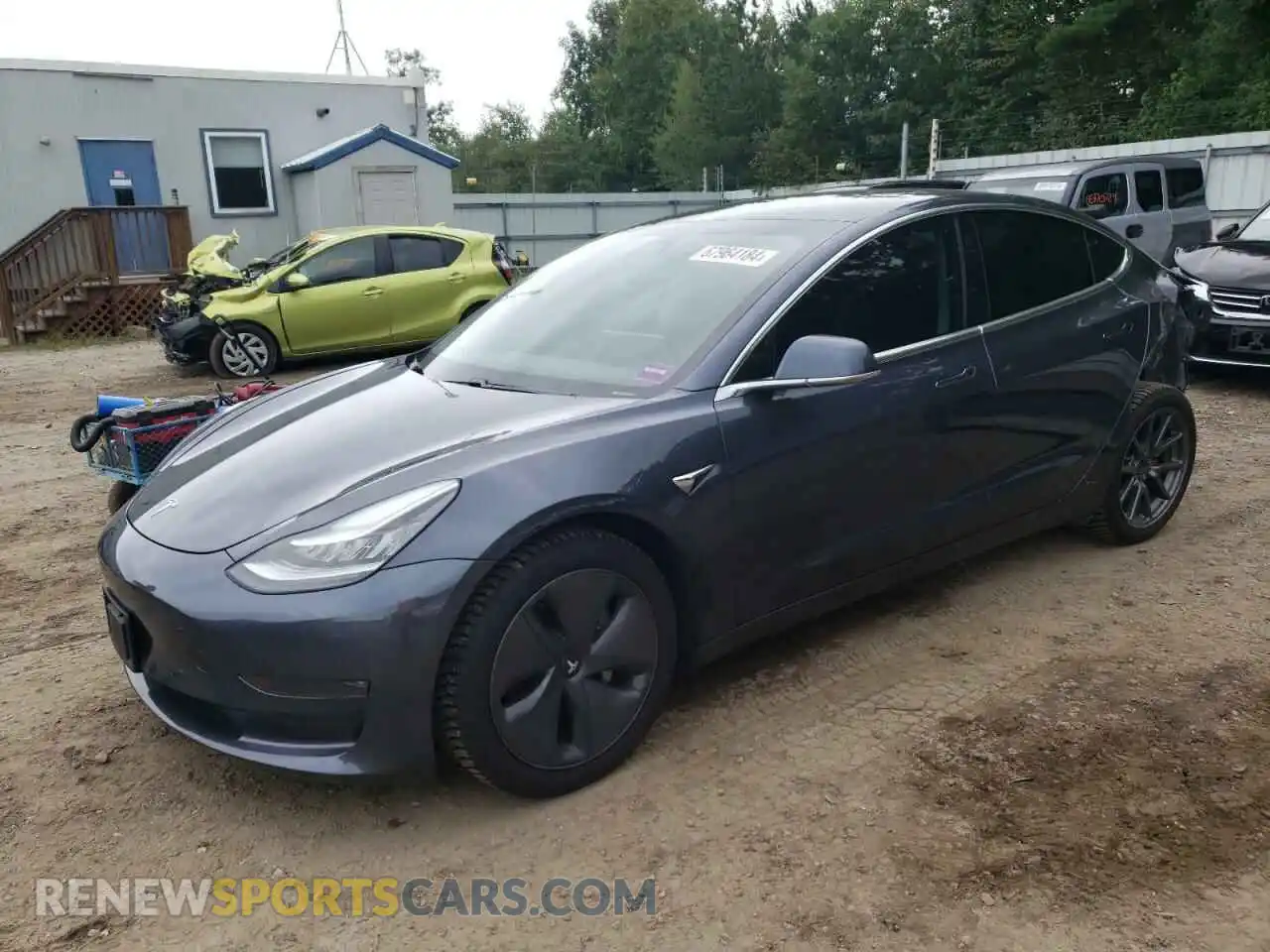 1 Photograph of a damaged car 5YJ3E1EB6KF452280 TESLA MODEL 3 2019