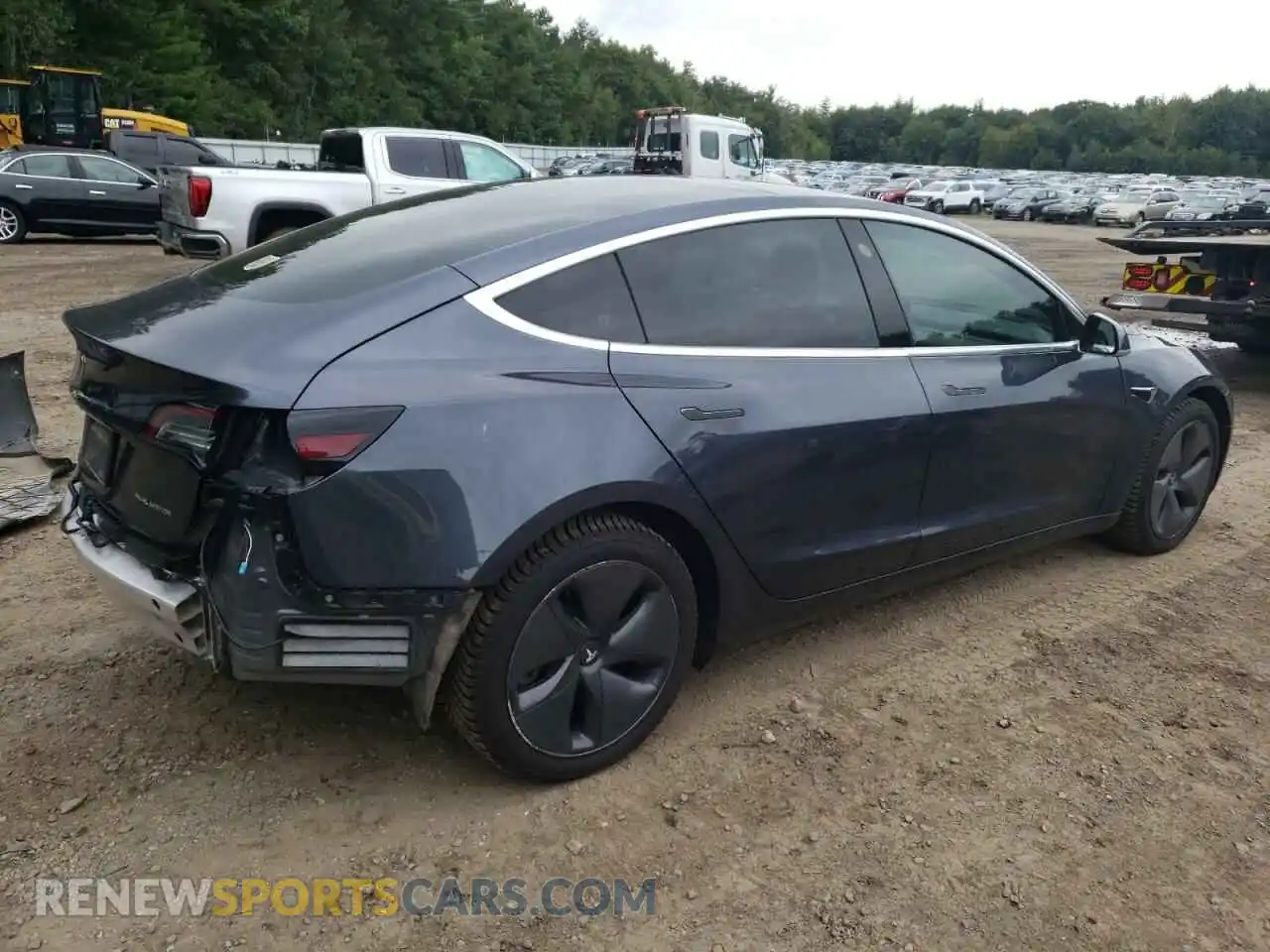 3 Photograph of a damaged car 5YJ3E1EB6KF452280 TESLA MODEL 3 2019