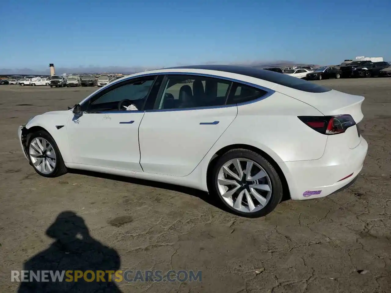 2 Photograph of a damaged car 5YJ3E1EB6KF453512 TESLA MODEL 3 2019