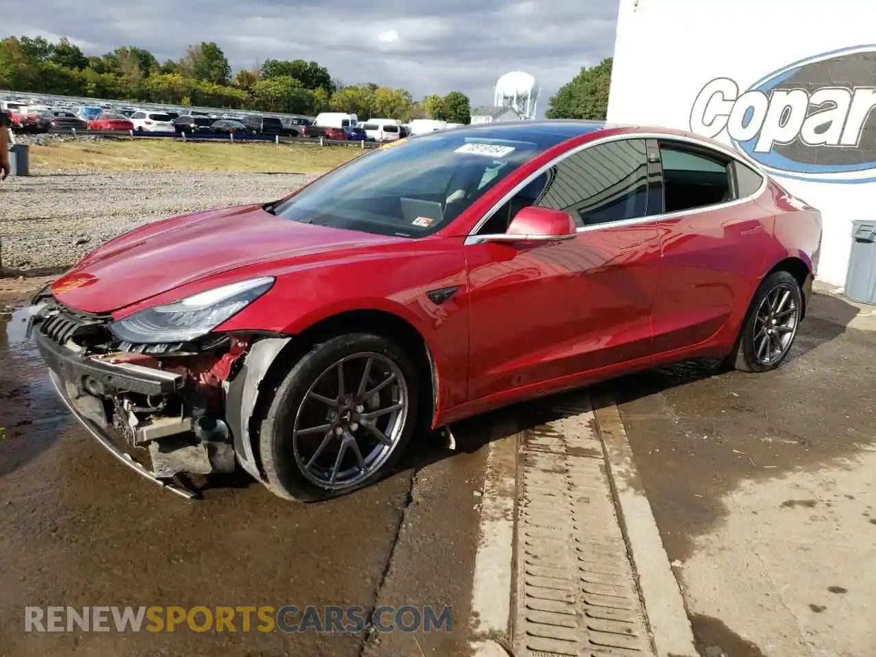 1 Photograph of a damaged car 5YJ3E1EB6KF464817 TESLA MODEL 3 2019