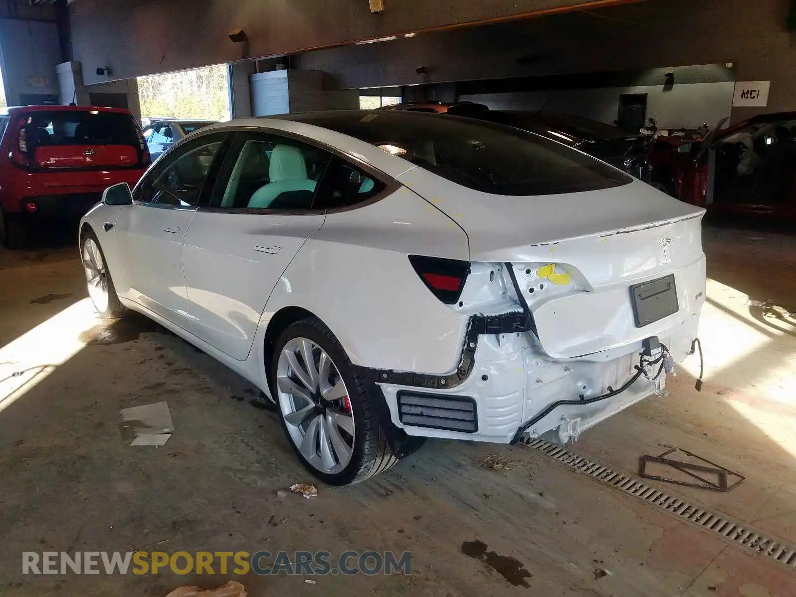 3 Photograph of a damaged car 5YJ3E1EB6KF487384 TESLA MODEL 3 2019
