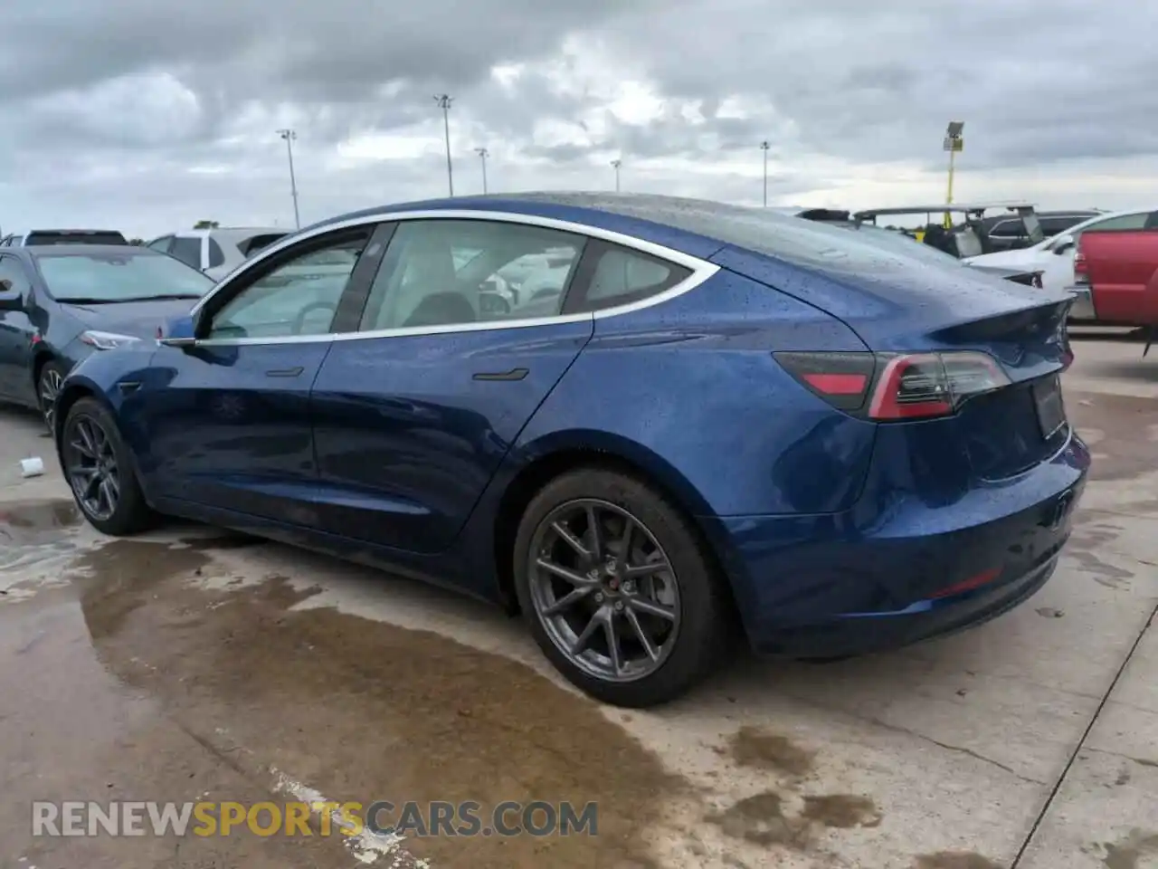 2 Photograph of a damaged car 5YJ3E1EB6KF512946 TESLA MODEL 3 2019