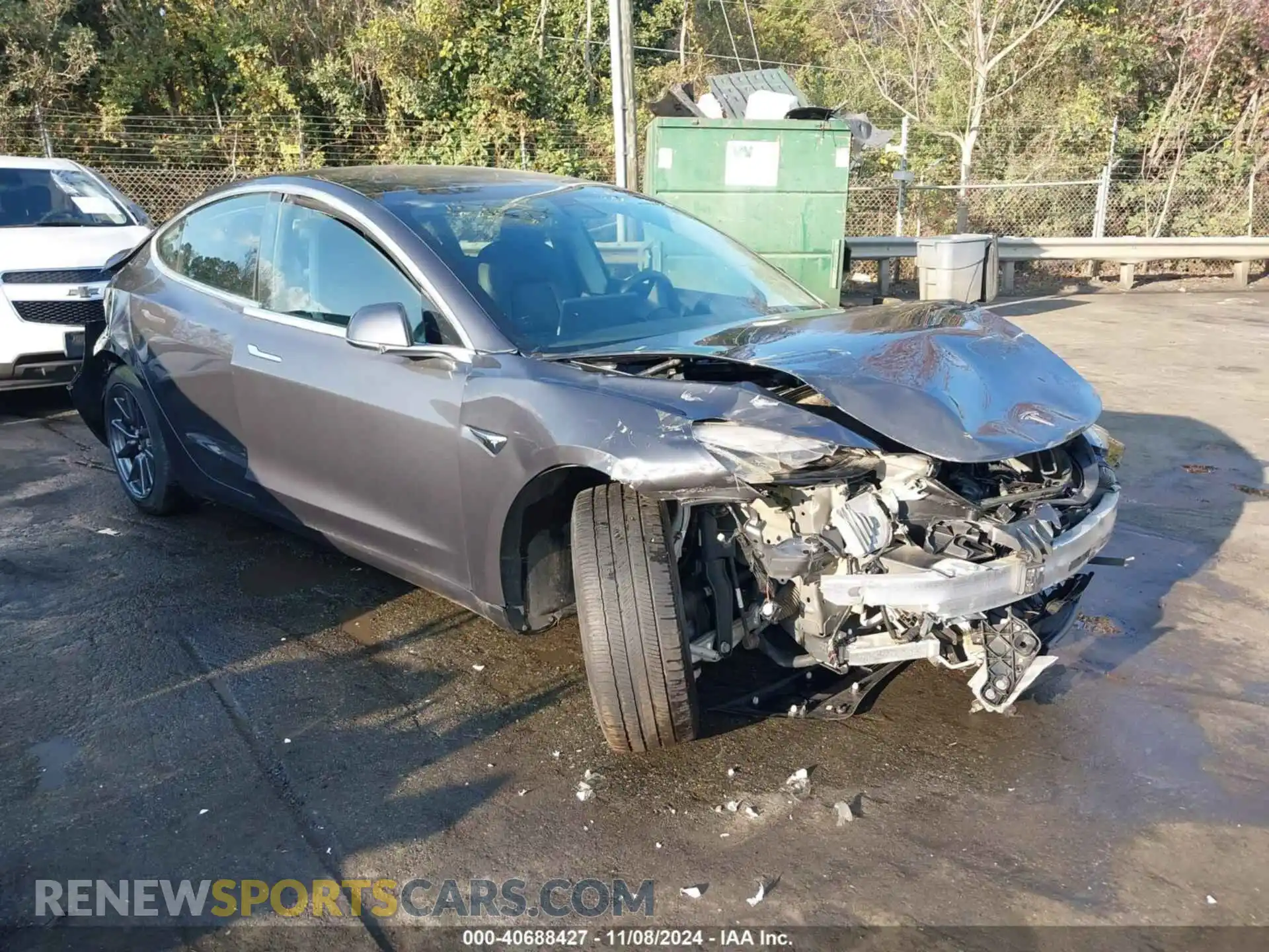 1 Photograph of a damaged car 5YJ3E1EB7KF210002 TESLA MODEL 3 2019