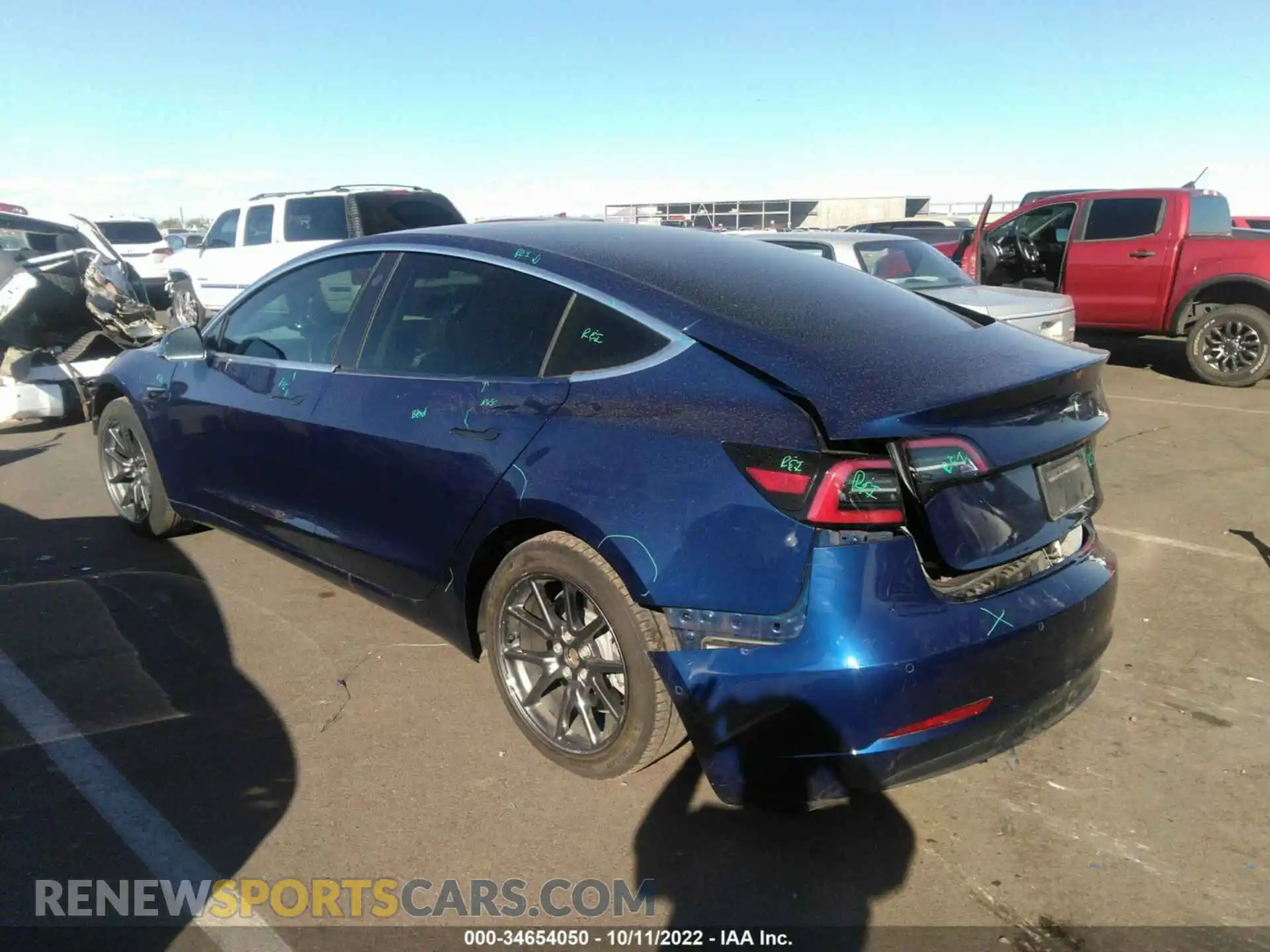 3 Photograph of a damaged car 5YJ3E1EB7KF211036 TESLA MODEL 3 2019