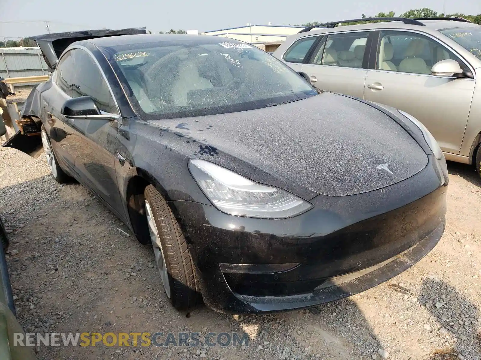 1 Photograph of a damaged car 5YJ3E1EB7KF213658 TESLA MODEL 3 2019