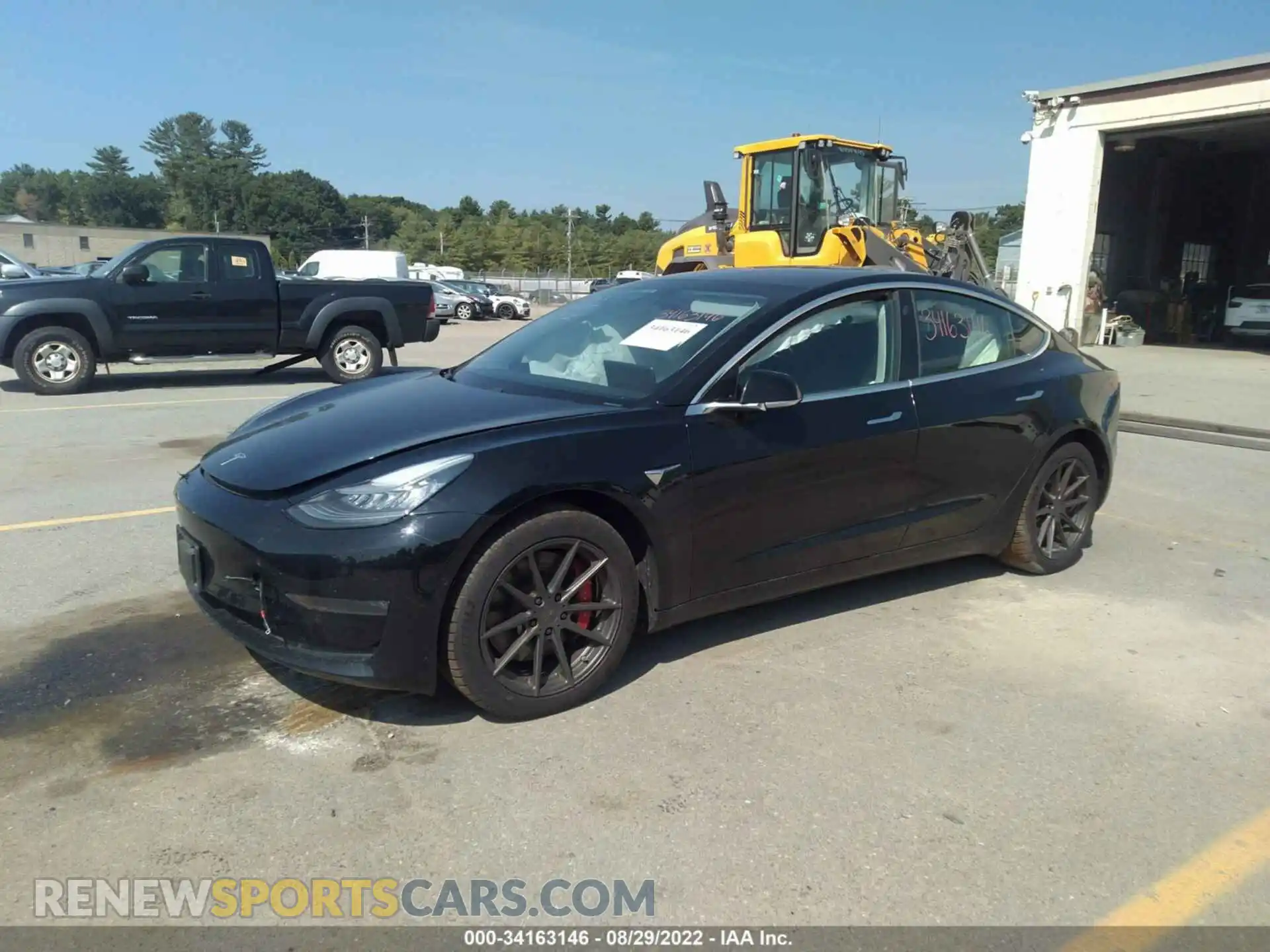 2 Photograph of a damaged car 5YJ3E1EB7KF213966 TESLA MODEL 3 2019