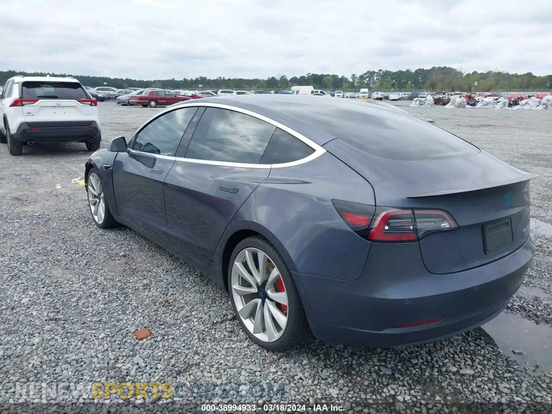 3 Photograph of a damaged car 5YJ3E1EB7KF214082 TESLA MODEL 3 2019