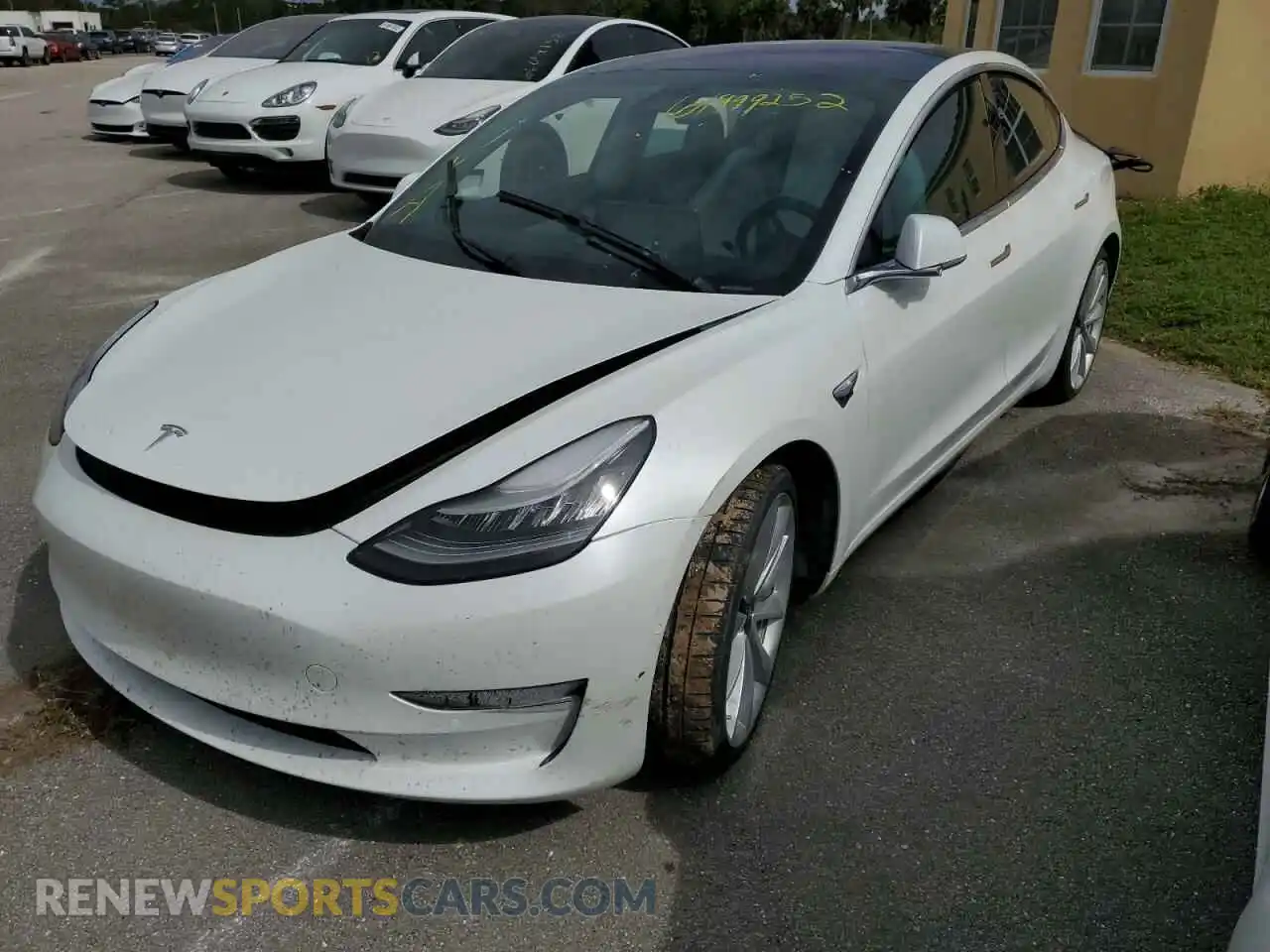 2 Photograph of a damaged car 5YJ3E1EB7KF214101 TESLA MODEL 3 2019
