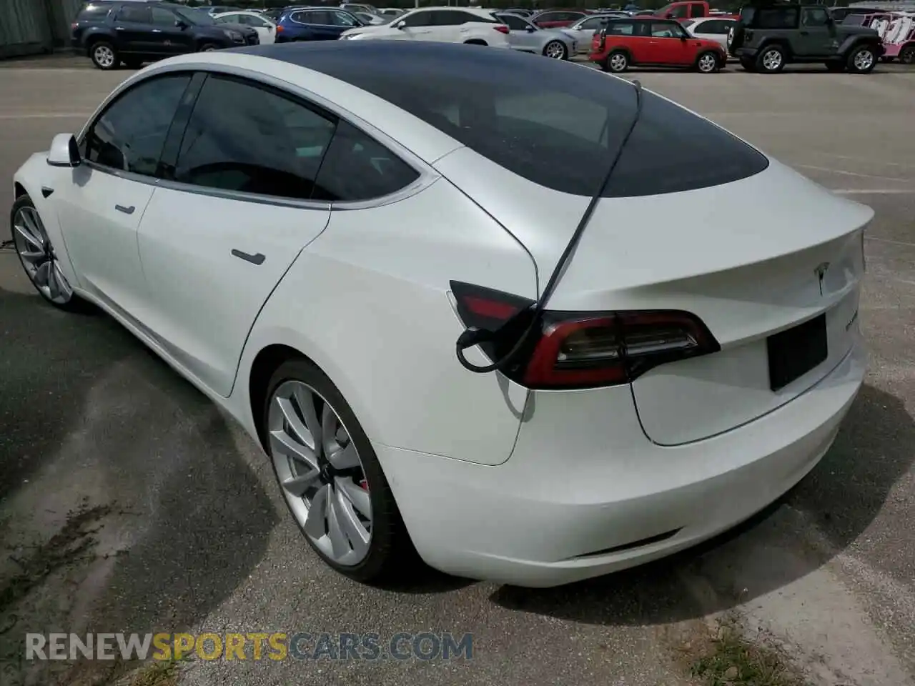 3 Photograph of a damaged car 5YJ3E1EB7KF214101 TESLA MODEL 3 2019