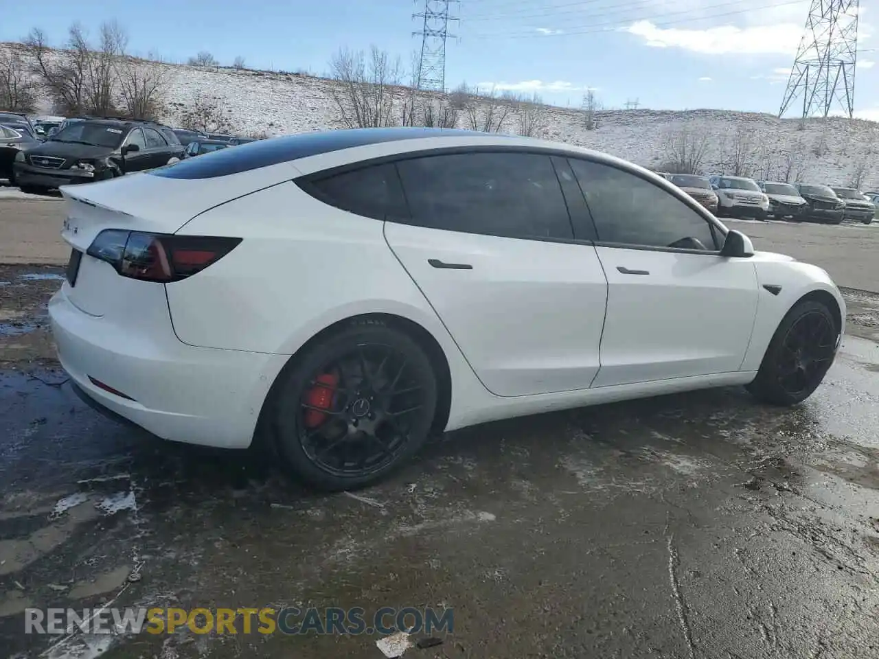 3 Photograph of a damaged car 5YJ3E1EB7KF413794 TESLA MODEL 3 2019