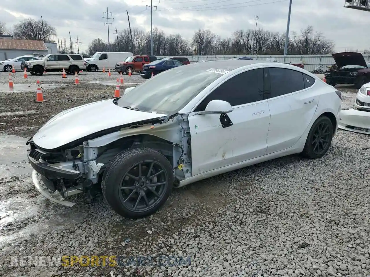 1 Photograph of a damaged car 5YJ3E1EB7KF418347 TESLA MODEL 3 2019