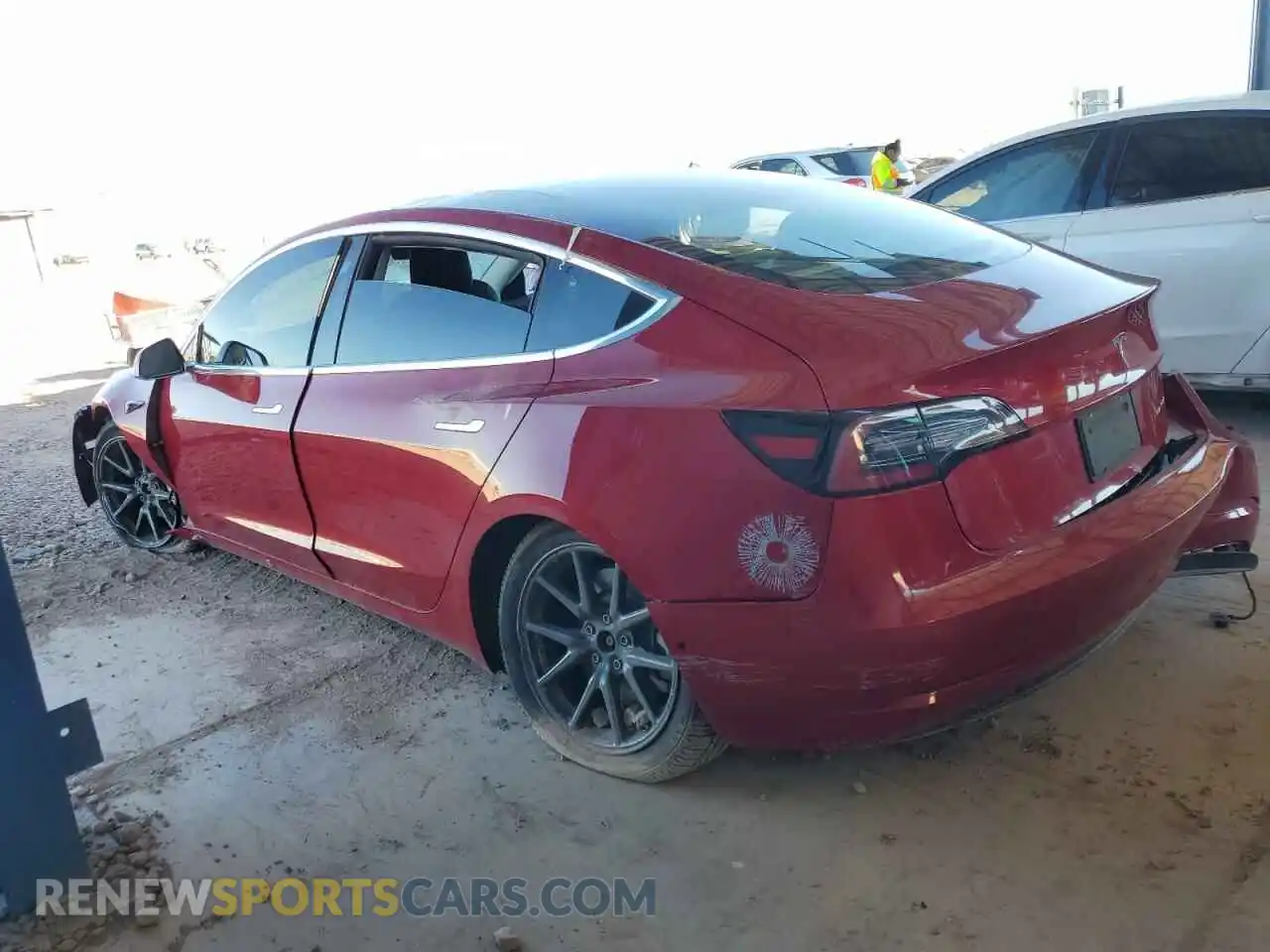 2 Photograph of a damaged car 5YJ3E1EB7KF432832 TESLA MODEL 3 2019